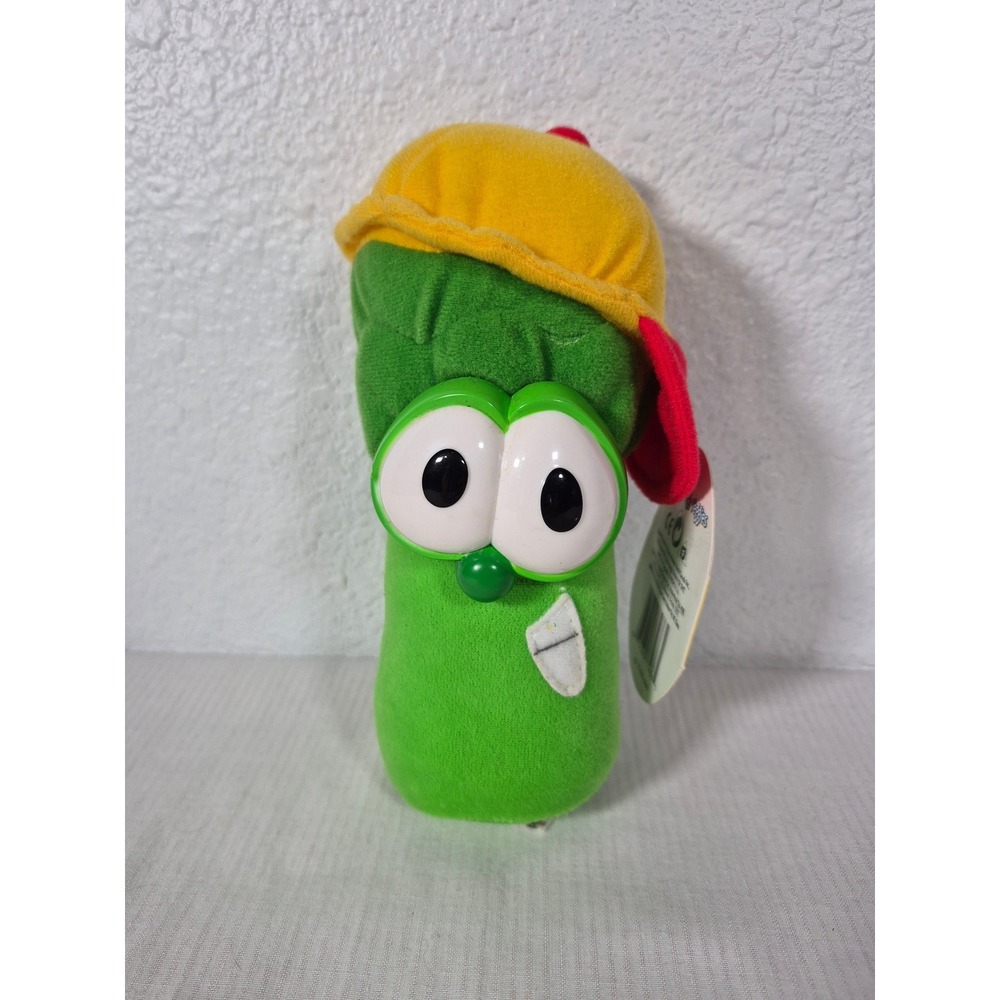 Fisher Price VeggieTales Bounce N Talk Junior Asparagus Plush 1999 Working